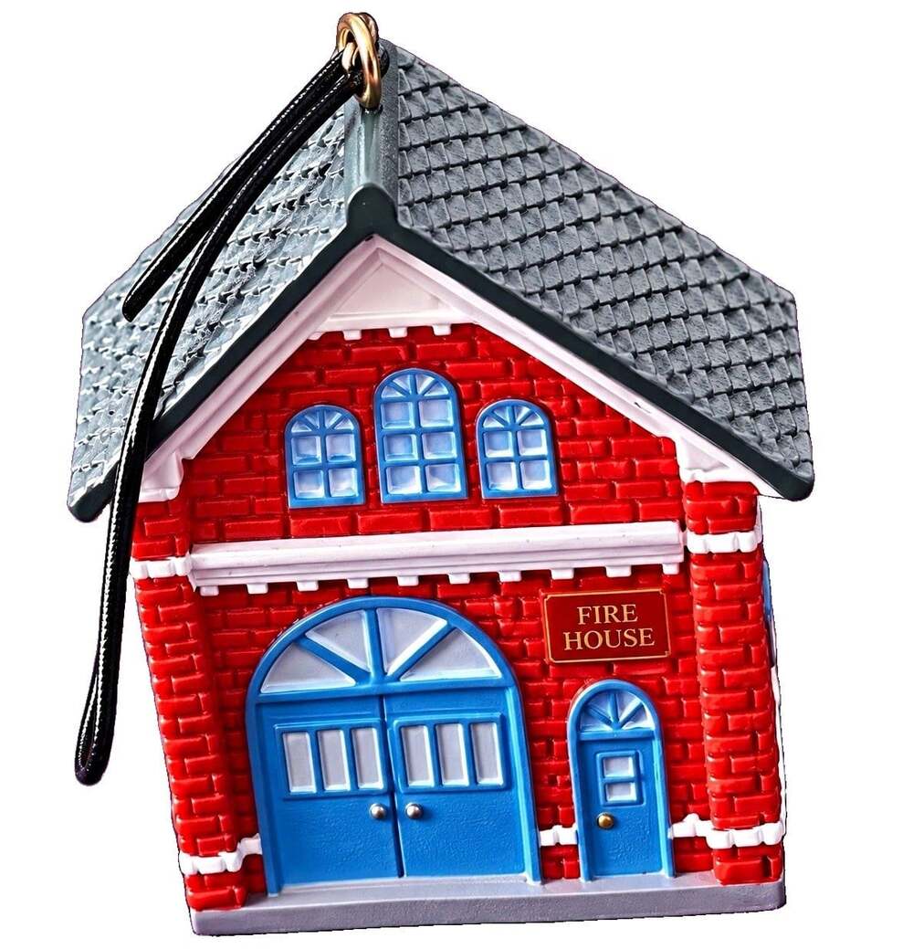VTG Hallmark 2006 Firehouse Miniature Ornament Fire Brigade #3 QXM3096 Fire Dept